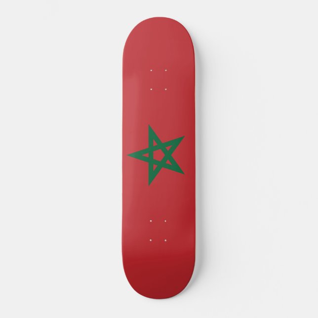 Flag of Morocco Skateboard (Front)