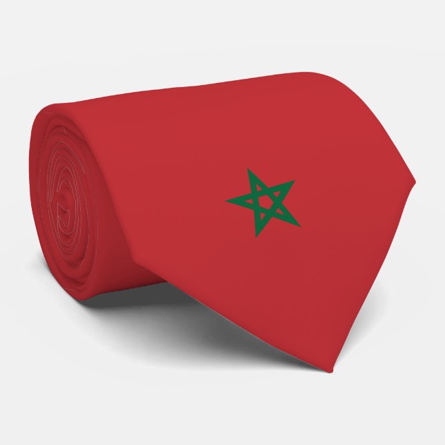 Flag of Morocco Tie (Rolled)