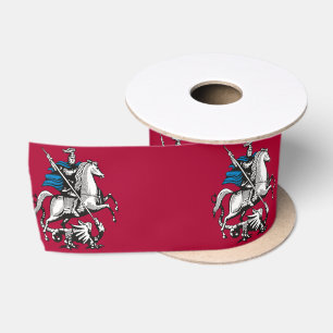 Flag of Moscow (Russian Capital City) Satin Ribbon