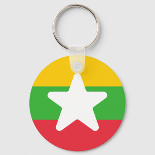 Flag of Myanmar Key Ring