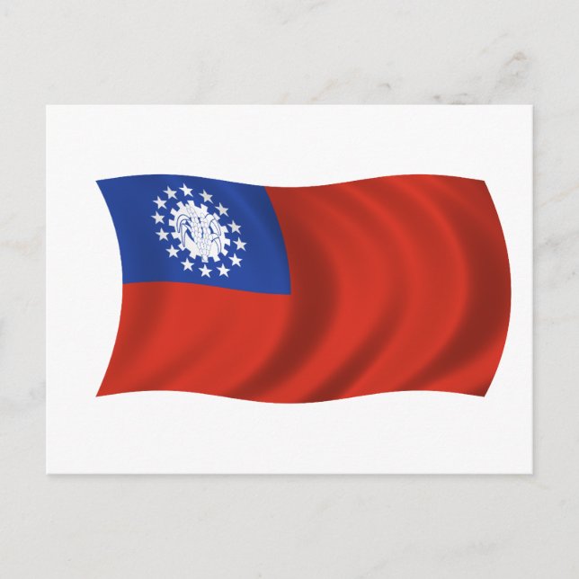 Flag of Myanmar Postcard (Front)