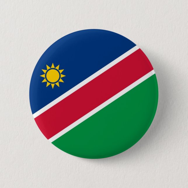Flag of Namibia on Pin / Button Badge (Front)
