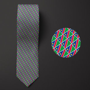 Flag of Namibia Pattern Tie