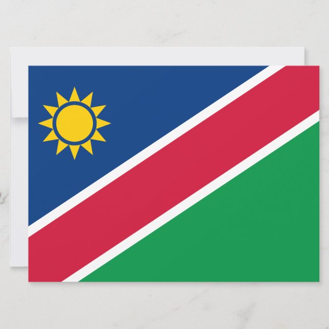 Flag of Namibia (Southern Africa) Card (Front)
