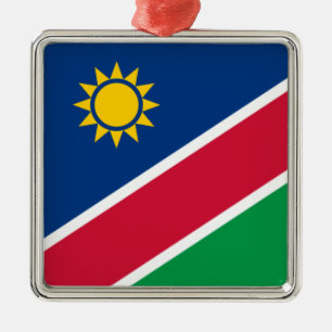 Flag of Namibia (Southern Africa) Metal Ornament
