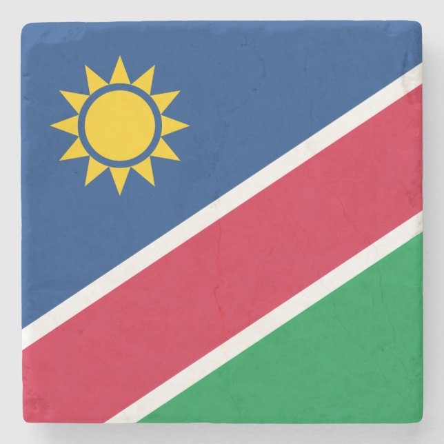 Flag of Namibia (Southern Africa) Stone Coaster (Front)
