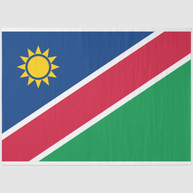 Flag of Namibia (Southern Africa) Tissue Paper (Front)