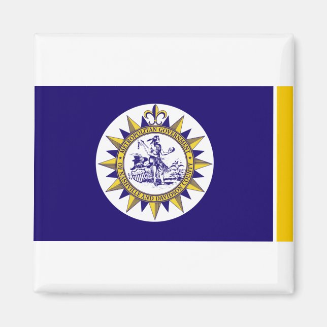 Flag of Nashville, Tennessee Magnet (Front)