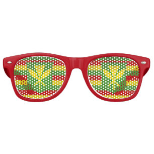 Flag of Native Hawaiians Retro Sunglasses