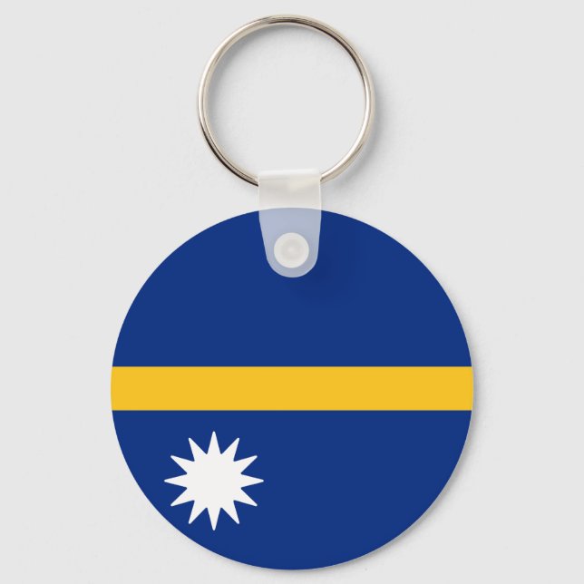 Flag of Nauru Key Ring (Front)