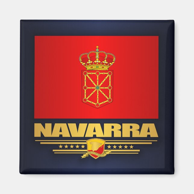 Flag of Navarra (Navarre) Magnet (Front)