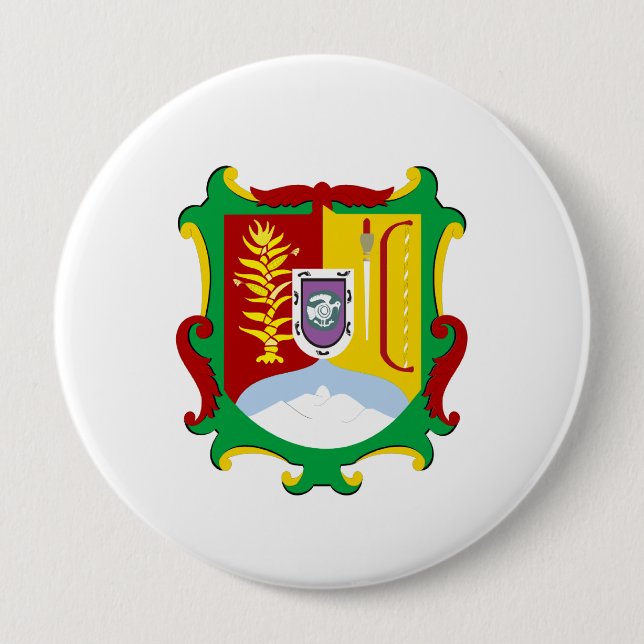 Flag of Nayarit 10 Cm Round Badge (Front)