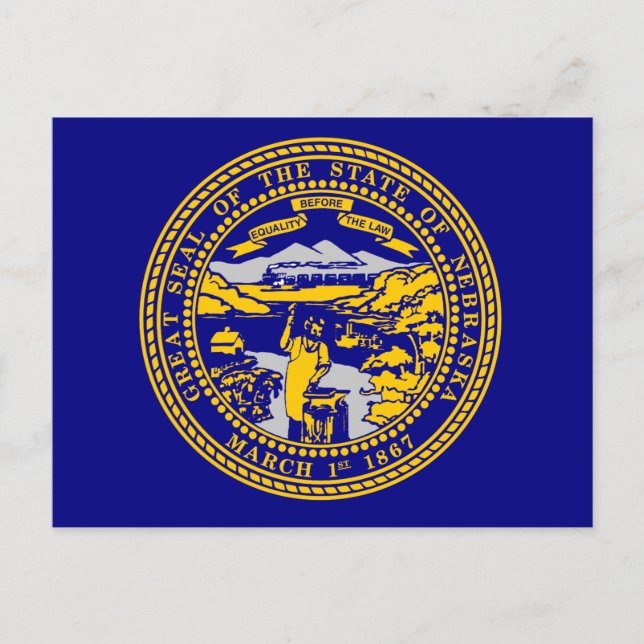 Flag of Nebraska Postcard (Front)