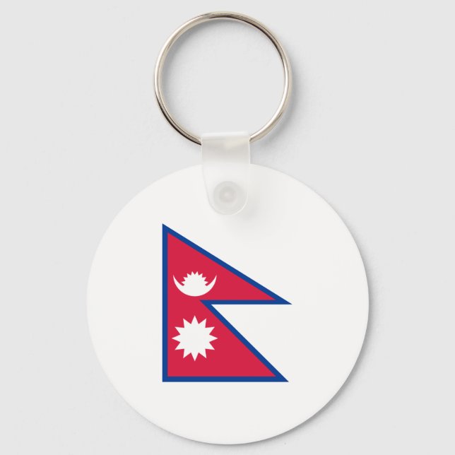 Flag of Nepal Keychain (Front)