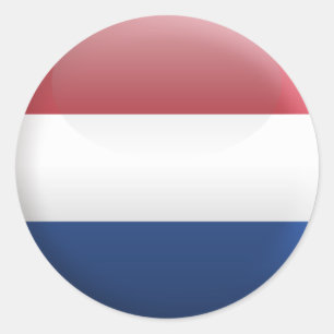 Flag of Netherlands Classic Round Sticker