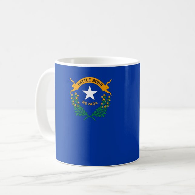 Flag of Nevada Coffee Mug (Front Left)