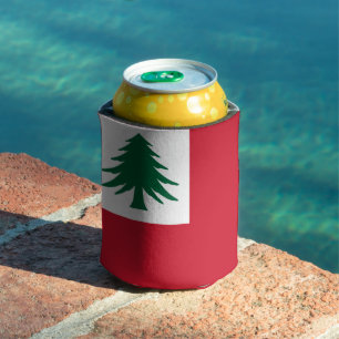 Flag of New England (pine only) - unofficial Can Cooler