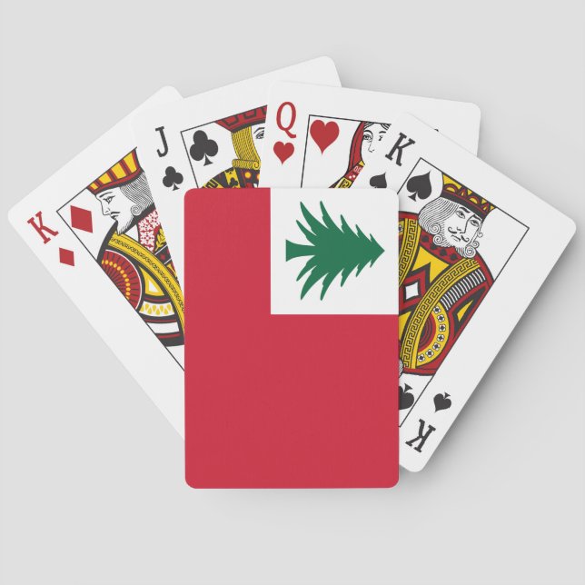 Flag of New England Playing Cards (Back)