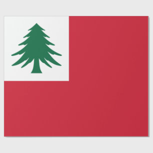 Flag of New England Wrapping Paper