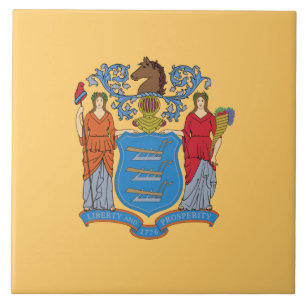 Flag of New Jersey Ceramic Tile