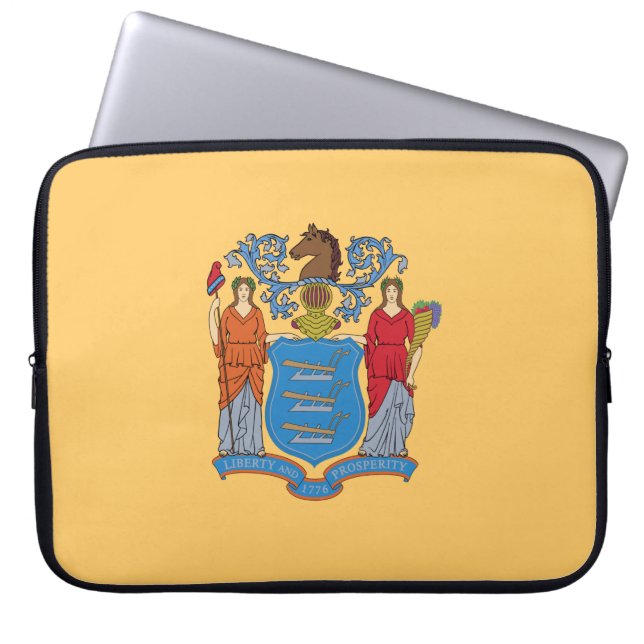 Flag of New Jersey Laptop Sleeve (Front)