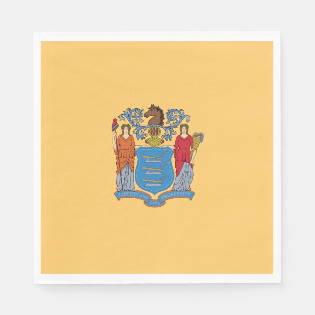 Flag of New Jersey Napkin (Front)