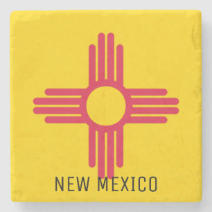Flag of New Mexico Stone Coaster