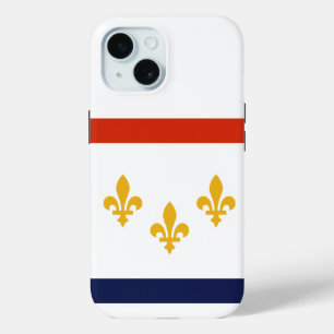 Flag of New Orleans, Louisiana Case-Mate iPhone Ca iPhone 15 Case