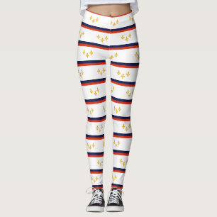 Flag of New Orleans, Louisiana Leggings