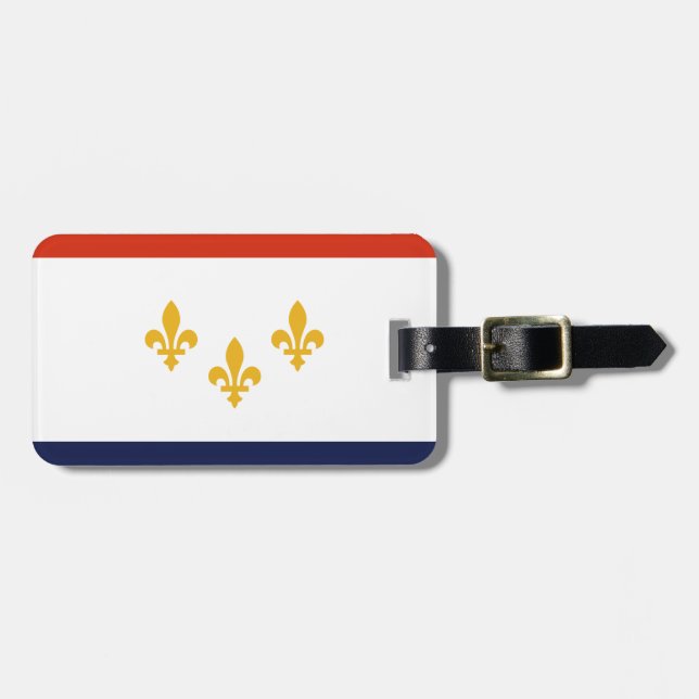 Flag of New Orleans, Louisiana Luggage Tag (Front Horizontal)