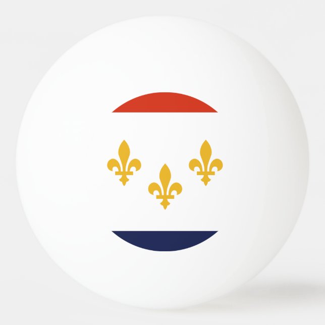 Flag of New Orleans, Louisiana Ping-Pong Ball (Front)
