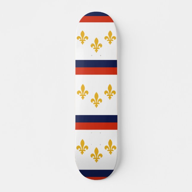 Flag of New Orleans, Louisiana Skateboard (Front)