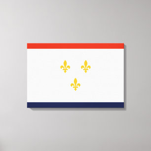 Flag of New Orleans (Louisiana, USA) Canvas Print