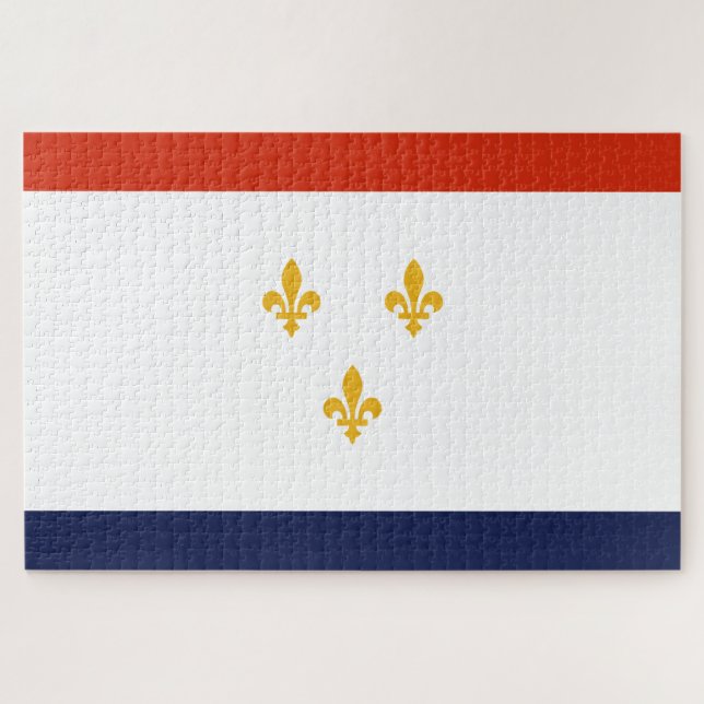 Flag of New Orleans (Louisiana, USA) Jigsaw Puzzle (Horizontal)