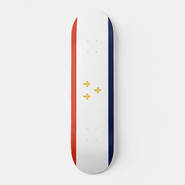 Flag of New Orleans (Louisiana, USA) Skateboard (Front)