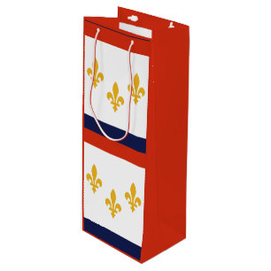 Flag of New Orleans, Louisiana Wine Gift Bag