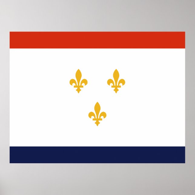 Flag of New Orleans Poster (Front)
