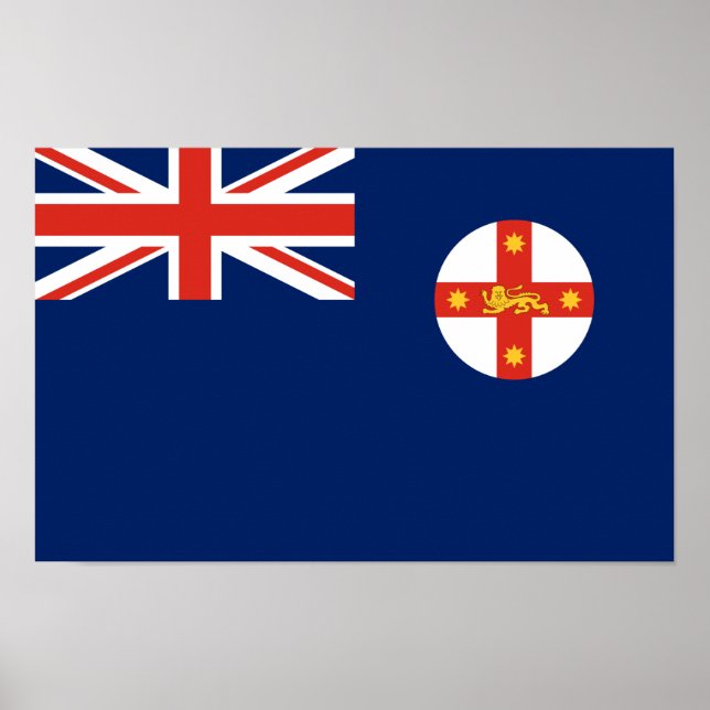 Flag of New South Wales, Australia Poster (Front)