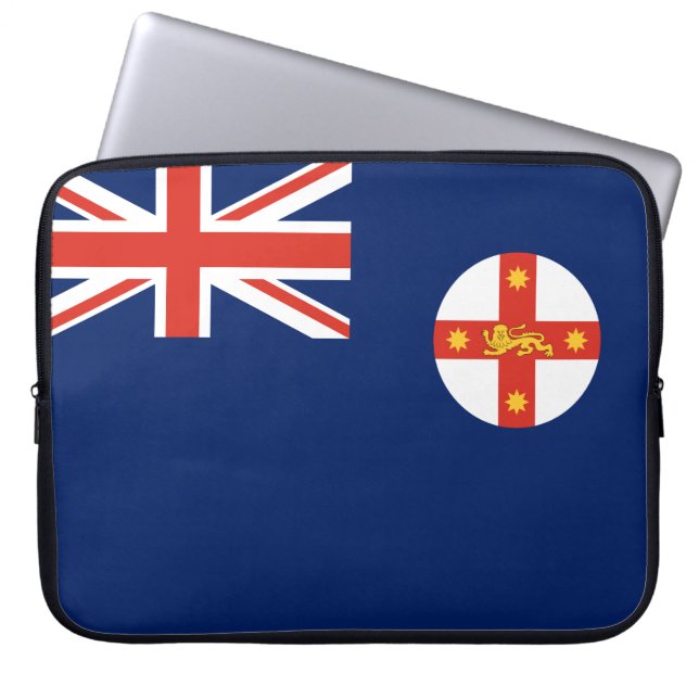 Flag of New South Wales (Australian State) Laptop Sleeve (Front)