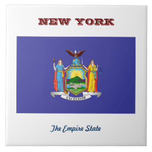 Flag of New York Ceramic Tile