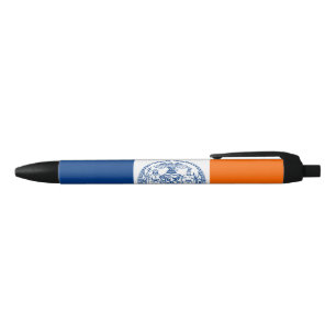 Flag of New York City Black Ink Pen