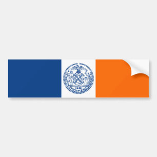 Flag of New York City Bumper Sticker