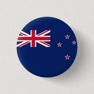 Flag of New Zealand 3 Cm Round Badge