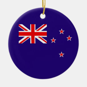 Flag of New Zealand Ceramic Ornament