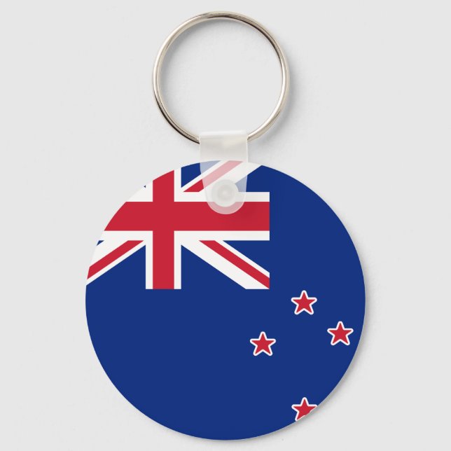 Flag of New Zealand Key Ring (Front)