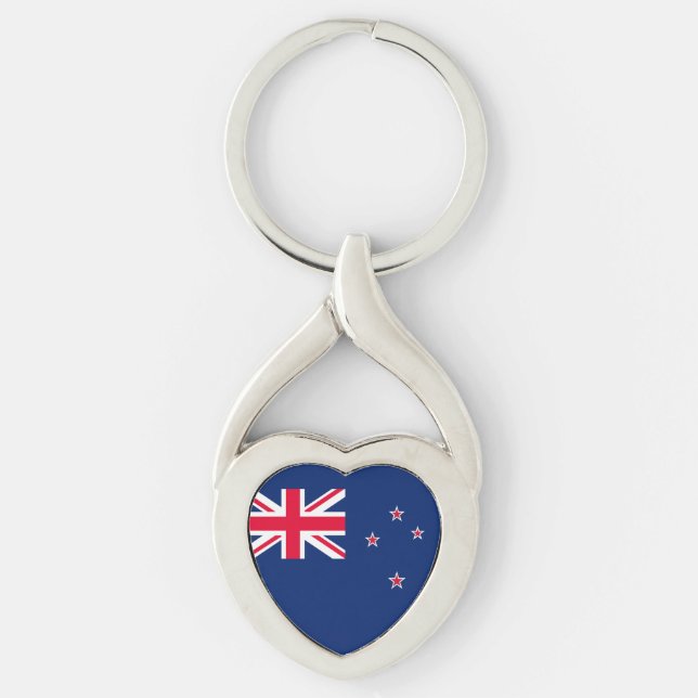 Flag of New Zealand Key Ring (Front)