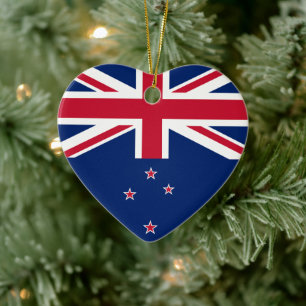Flag of New Zealand - Stylised Ceramic Ornament