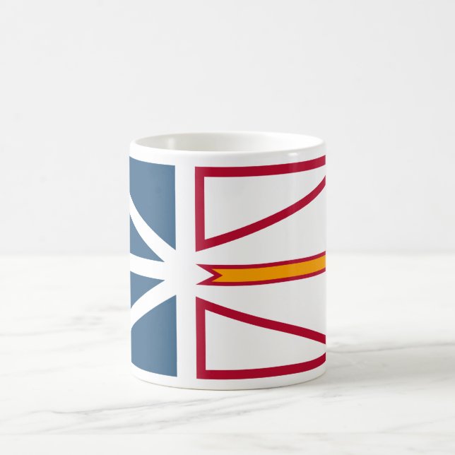 Flag of Newfoundland and Labrador (Canada) Coffee Mug (Center)