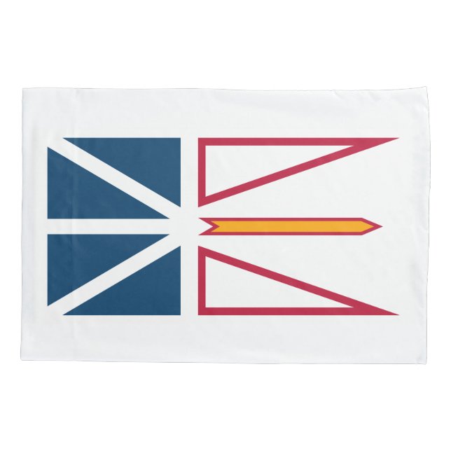 Flag of Newfoundland and Labrador (Canada) Pillowcase (Back)