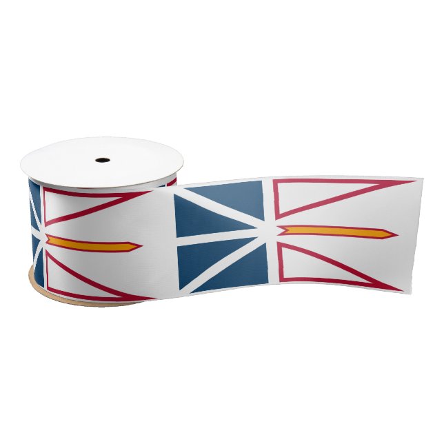 Flag of Newfoundland and Labrador (Canada) Satin Ribbon (Spool)